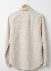 H&amp;M Classic Linen Blend Button-Up Shirt