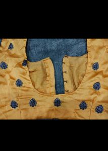 Yellow Embroidered Blouse