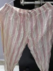Striped Cotton Palazzo Pants