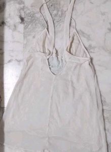 Sparkly White Camisole summer Top