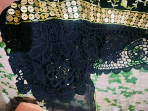 Elegant Black Embroidered Kurta Set