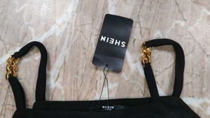 Shein Black Chain Strap Tank