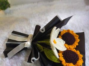 Handmade Crochet Sunflower Bouquet