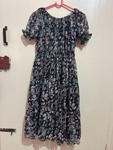 Floral Print Midi Dress