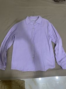Lavender Linen Shirt