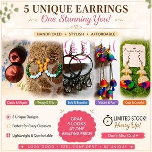 ✨ Trendy Five Earrings Collection ✨