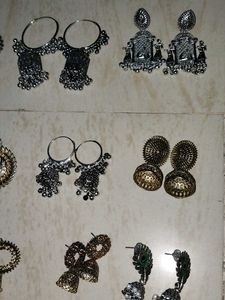 13 Assorted Ethnic Earrings Set