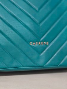 Stylish Teal Quilted Handbag