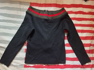 Off-Shoulder Zip-Up Top