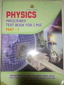Physics Text Book I PUC Part 1