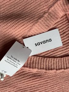 Pink Cardigan with Black Bow Accent