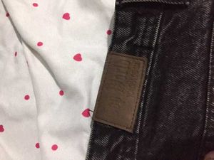 Black knee cut Denim Jeans