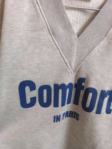 Veroconvic V Neck Grey Sweatshirt