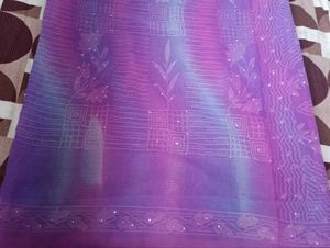 Elegant pink Ombre Saree