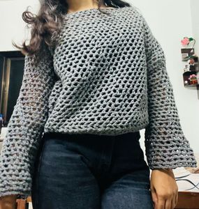 Crochet Knit Sweater