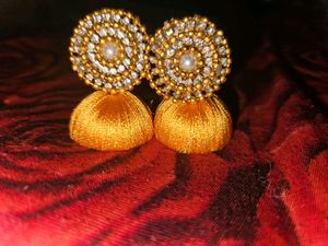 Gold Silk Earrings It Is Nice To See