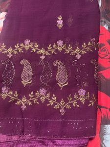 Purple Saree