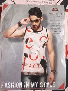 Men's Graphic Print Sleeveless Tee