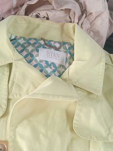 Vintage Yellow Trench Coat