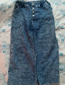 Stylish Acid Wash Flare Jeans