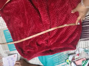 Cozy Red Fuzzy Lounge Set in XXL size