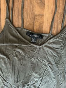 Olive Green Slip Dress