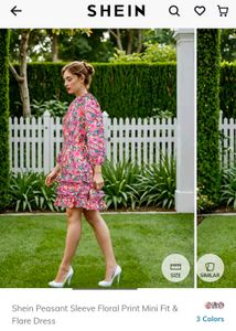 Shein Floral Print Mini Dress