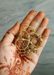 Silver-tone nose ring Set mp
