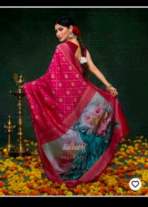 Stunning Pink Banarasi Silk Saree