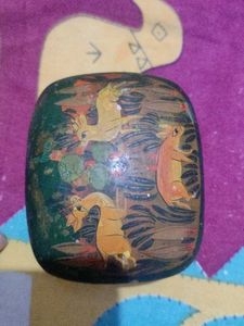 Vintage Hand-Painted Trinket Box