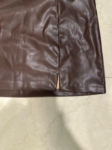 Faux Leather Mini Skirt