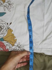 Floral Print White Tee