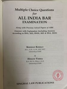 Singhal’s MCQ for All India Bar Exam