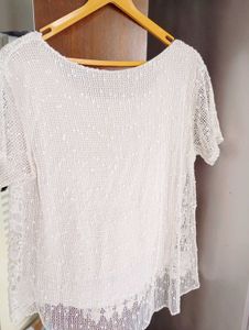 White Lace crochet Top