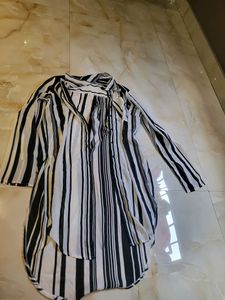 Black And White Strip Top