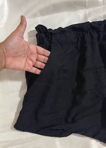 Black High-Waisted Shorts