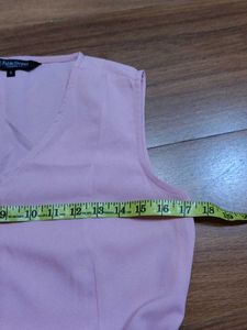 FableStreet Pink A-Line Knee Length Dress
