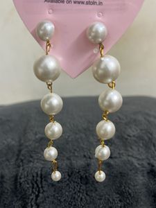 Elegant Pearl Drop Earrings