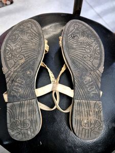 Woven Strap Thong Sandals