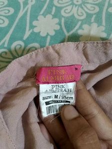 Embroidered Pink Peplum Top