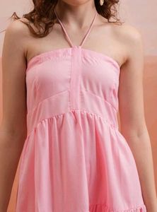 Stylish pink gown