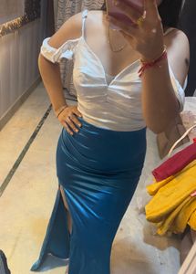 Elegant Off-Shoulder Satin Maxi 👗 ... birthday dr