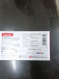 NEW BLACK LUXOR WHITE BOARD MARKAR