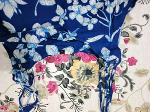 Blue Floral Summer Dress