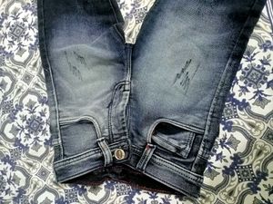 Distressed Denim Jeans