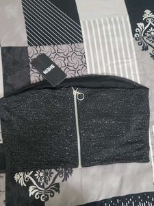 Sparkly Black Shein Top