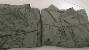 New Green Printed Kurta Set
