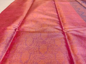 Pink Banarasi Tanchoi Brocade Saree