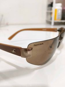 Fastrack Brown Rimless Sunglasses women