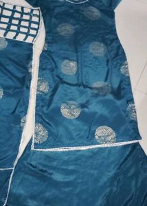 Teal Blue Salwar Kameez Set